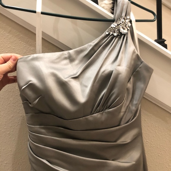 Silver bridesmaids dress - Picture 1 of 3